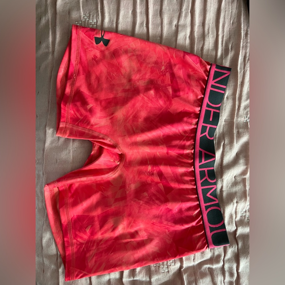 Pink/Orange under armor shorts